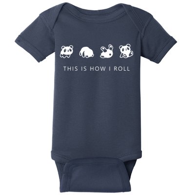 This Is How I Roll Panda Baby Bodysuit