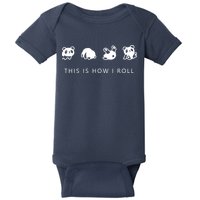 This Is How I Roll Panda Baby Bodysuit