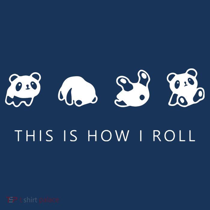This Is How I Roll Panda Tie-Dye T-Shirt