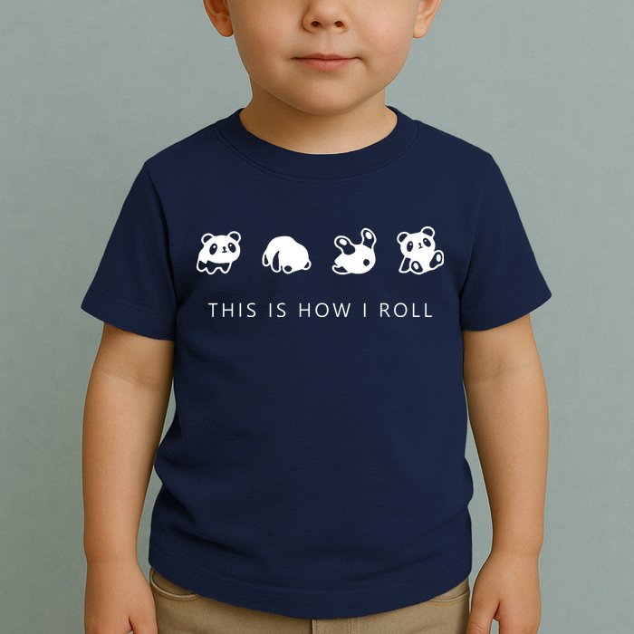 This Is How I Roll Panda Toddler T-Shirt