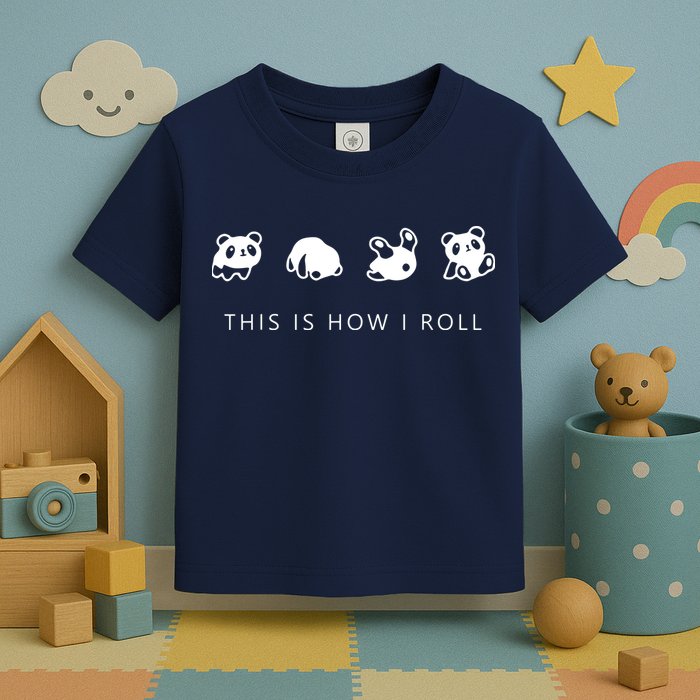 This Is How I Roll Panda Toddler T-Shirt