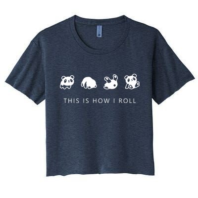 This Is How I Roll Panda Crop Top