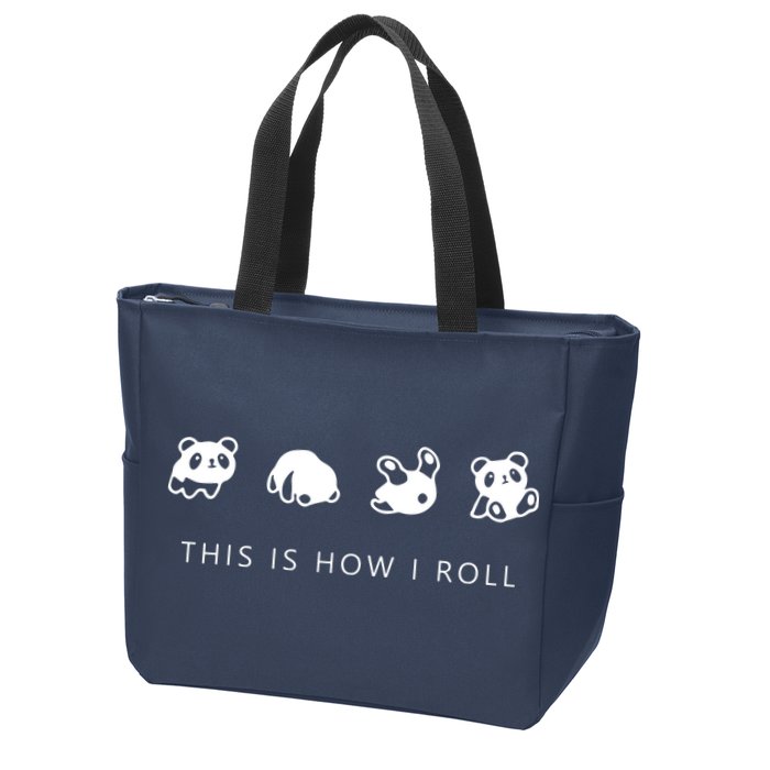 This Is How I Roll Panda Zip Tote Bag