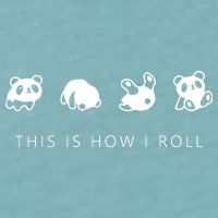 This Is How I Roll Panda Sueded Cloud Jersey T-Shirt