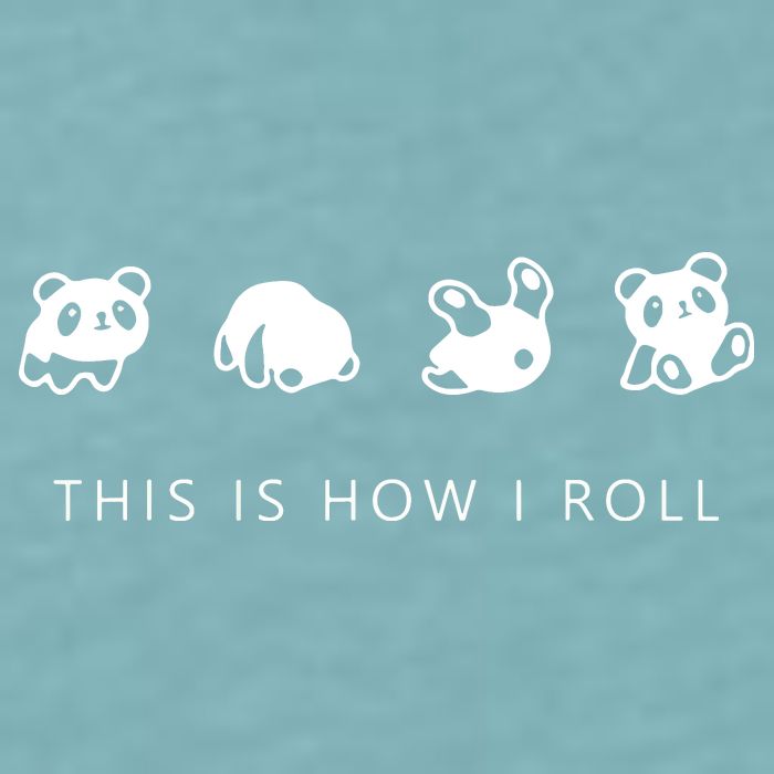 This Is How I Roll Panda Sueded Cloud Jersey T-Shirt