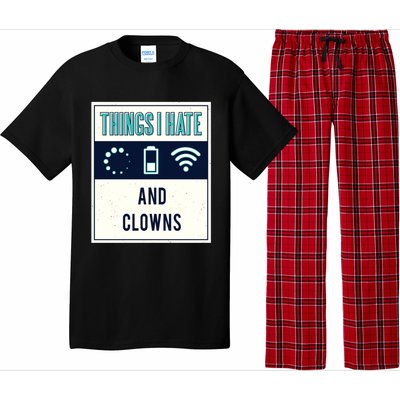 Things I Hate Programmer Nerd Gift Introvert Clown Hater Gift Pajama Set