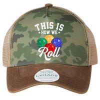 THIS IS HOW WE ROLL BOCCE BALL Legacy Tie Dye Trucker Hat