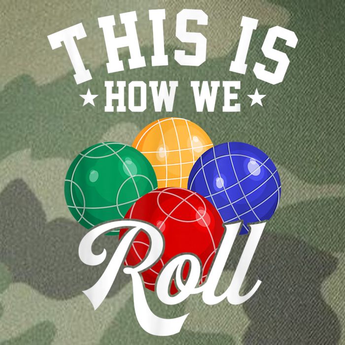 THIS IS HOW WE ROLL BOCCE BALL Legacy Tie Dye Trucker Hat