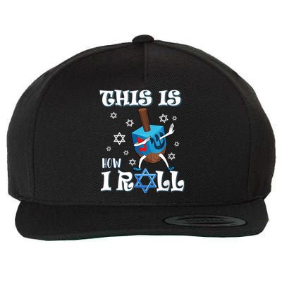 This Is How I Roll Hanukkah Chanukkah Dreidel Jewish Wool Snapback Cap