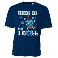 This Is How I Roll Hanukkah Chanukkah Dreidel Jewish Cooling Performance Crew T-Shirt