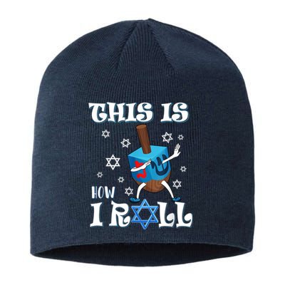 This Is How I Roll Hanukkah Chanukkah Dreidel Jewish Sustainable Beanie