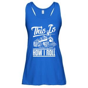 This Is How I Roll Train Engineer And Railroad Lovers Great Gift Ladies Essential Flowy Tank