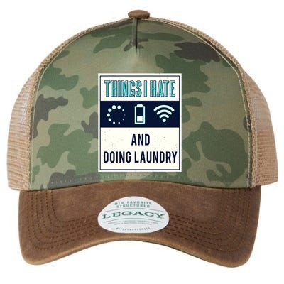 Things I Hate Programmer Nerd Gift Introvert Doing Laundry Meaningful Gift Legacy Tie Dye Trucker Hat