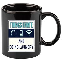 Things I Hate Programmer Nerd Gift Introvert Doing Laundry Meaningful Gift 11oz C Handle Ceramic Mug