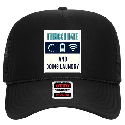 Things I Hate Programmer Nerd Gift Introvert Doing Laundry Meaningful Gift Trucker Hat