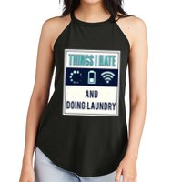 Things I Hate Programmer Nerd Gift Introvert Doing Laundry Meaningful Gift Women's Perfect Tri Rocker Tank