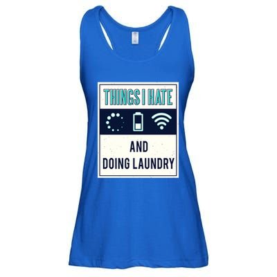 Things I Hate Programmer Nerd Gift Introvert Doing Laundry Meaningful Gift Ladies Essential Flowy Tank