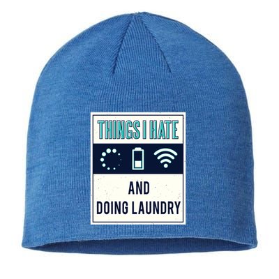Things I Hate Programmer Nerd Gift Introvert Doing Laundry Meaningful Gift Sustainable Beanie