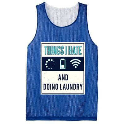 Things I Hate Programmer Nerd Gift Introvert Doing Laundry Meaningful Gift Mesh Reversible Basketball Jersey Tank
