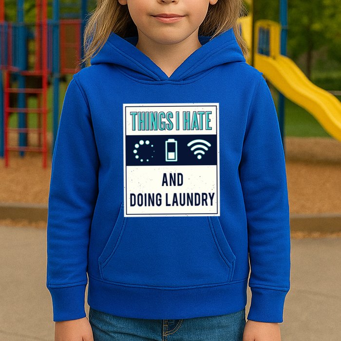 Things I Hate Programmer Nerd Gift Introvert Doing Laundry Meaningful Gift Kids Hoodie