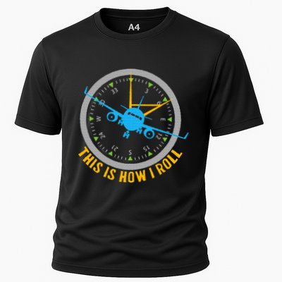 This Is How I Roll Airplane Pilot  Aviation Performance Shirt
