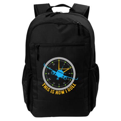 This Is How I Roll Airplane Pilot  Aviation Backpack