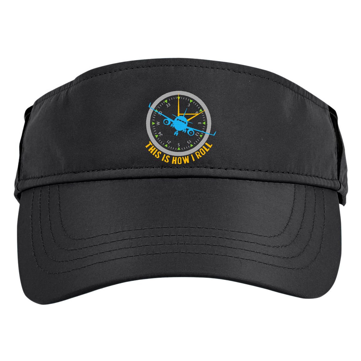 This Is How I Roll Airplane Pilot  Aviation Adult Drive Performance Visor