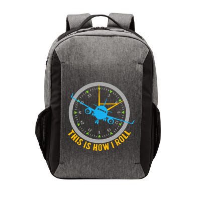 This Is How I Roll Airplane Pilot  Aviation Vector Backpack