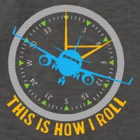 This Is How I Roll Airplane Pilot  Aviation Vector Backpack