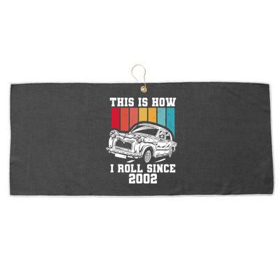 This Is How I Roll Since 2002 Gift Large Microfiber Waffle Golf Towel