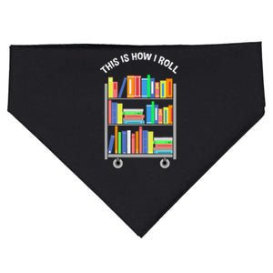 This Is How I Roll Book Librarian USA-Made Doggie Bandana