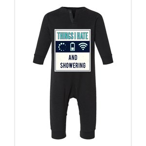 Things I Hate Programmer Nerd Gift Introvert Hate Shower Gift Infant Fleece One Piece