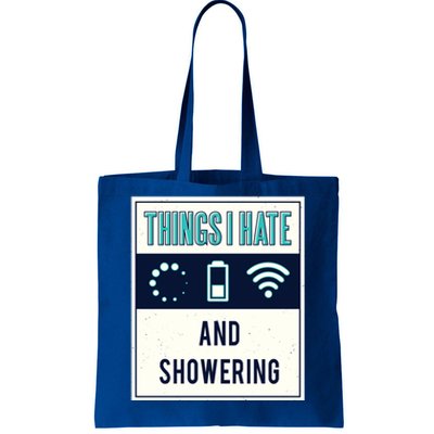 Things I Hate Programmer Nerd Gift Introvert Hate Shower Gift Tote Bag