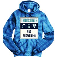 Things I Hate Programmer Nerd Gift Introvert Hate Shower Gift Tie Dye Hoodie