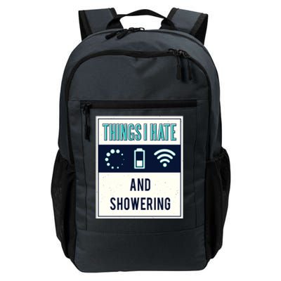 Things I Hate Programmer Nerd Gift Introvert Hate Shower Gift Daily Commute Backpack