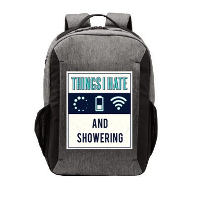 Things I Hate Programmer Nerd Gift Introvert Hate Shower Gift Vector Backpack