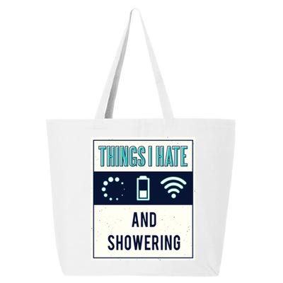 Things I Hate Programmer Nerd Gift Introvert Hate Shower Gift 25L Jumbo Tote