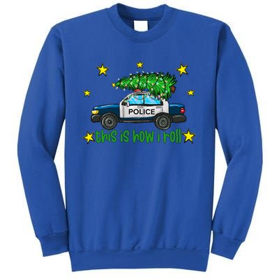 This Is How I Roll Funny Xmas Police Officer Christmas Tree Sweatshirt