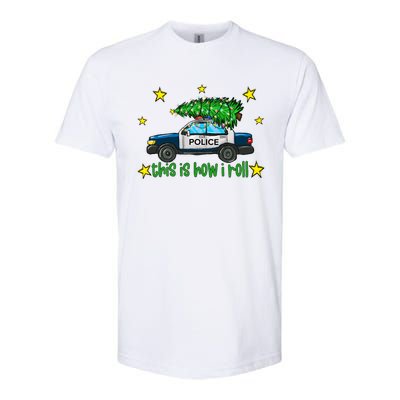 This Is How I Roll Funny Xmas Police Officer Christmas Tree Softstyle® CVC T-Shirt