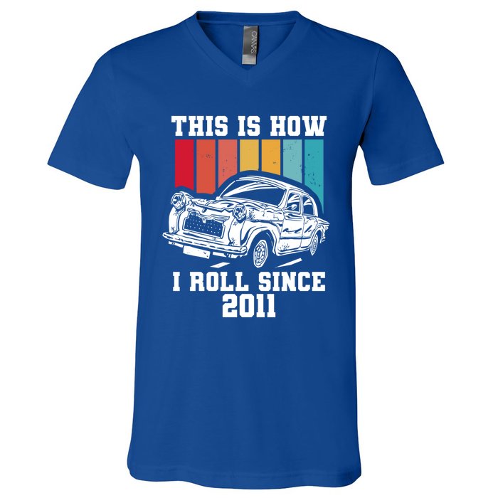 This Is How I Roll Since 2011 Gift V-Neck T-Shirt