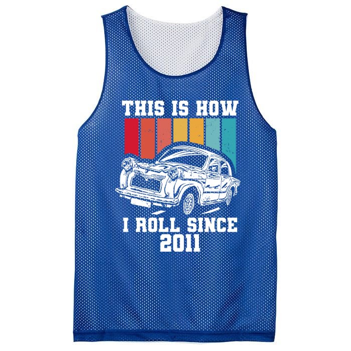 This Is How I Roll Since 2011 Gift Mesh Reversible Basketball Jersey Tank