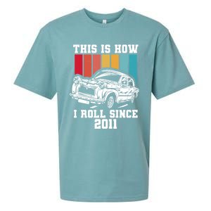 This Is How I Roll Since 2011 Gift Sueded Cloud Jersey T-Shirt