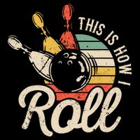 This Is How I Roll Retro Bowling 16 in Basic Backpack