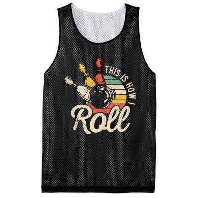 This Is How I Roll Retro Bowling Mesh Reversible Basketball Jersey Tank