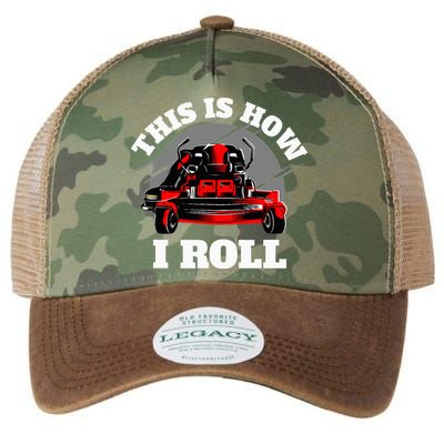 This Is How I Roll Zero Turn Riding Lawn Mower Image Legacy Tie Dye Trucker Hat
