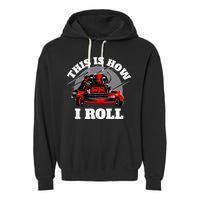 This Is How I Roll Zero Turn Riding Lawn Mower Image Garment-Dyed Fleece Hoodie