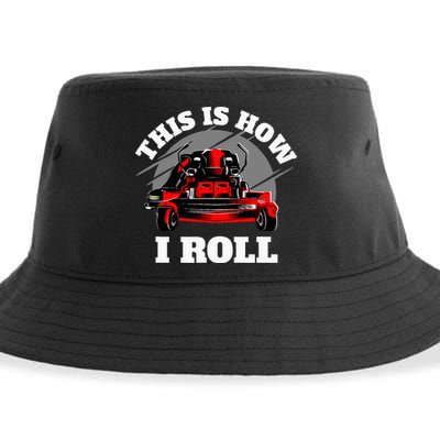 This Is How I Roll Zero Turn Riding Lawn Mower Image Sustainable Bucket Hat