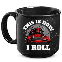 This Is How I Roll Zero Turn Riding Lawn Mower Image 15oz Campfire Ceramic Mug