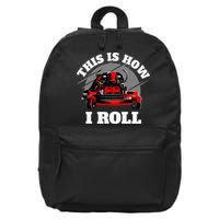 This Is How I Roll Zero Turn Riding Lawn Mower Image 16 in Basic Backpack