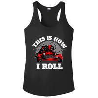 This Is How I Roll Zero Turn Riding Lawn Mower Image Ladies PosiCharge Competitor Racerback Tank